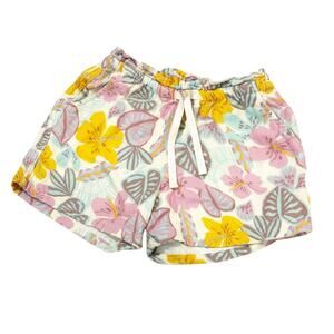 Cat & Jack Soft Shorts sz S (6/6x) Girls Pull on Shorts Floral Print Soft